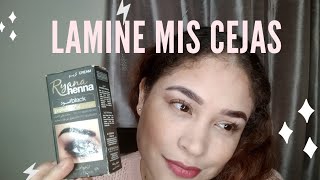 Laminado de cejas con henna brows [upl. by Atteuqihc17]