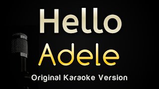 Hello  Adele Karaoke Songs With Lyrics  Original Key [upl. by Ellicul145]