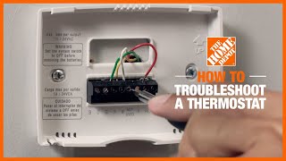 How to Troubleshoot a Thermostat  The Home Depot [upl. by Irneh]