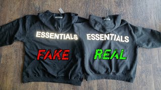 FAKE vs REAL ESSENTIALS Hoodie Comparison [upl. by Yesak650]