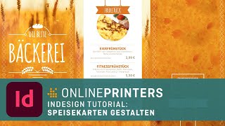 InDesign­Tutorial Speisekarte gestalten [upl. by Lynna]