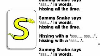 Sammy Snake Letterland Full HD Song [upl. by Odrarebe]