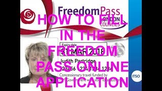 How To Fill In The Freedom Pass Online Application 2025 [upl. by Aibat978]