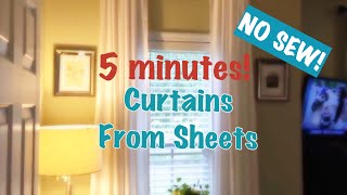 DIY Curtains Out of Sheets [upl. by Blount]