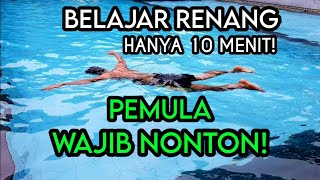 BELAJAR RENANG UNTUK PEMULA  TUTORIAL RENANG [upl. by Christye]