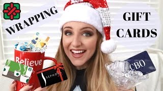 5 COOL WAYS TO WRAP GIFT CARDS [upl. by Ydnolem]