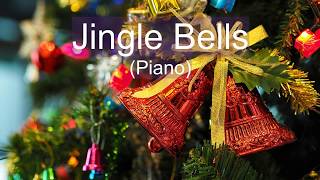 JINGLE BELLS instrumental piano with lyrics [upl. by Narut]