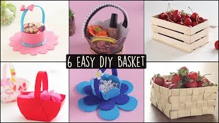 6 Easy DIY Baskets  Basket Making [upl. by Dympha]