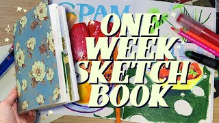 ★ completing a SKETCHBOOK IN ONE WEEK  TOUR ★ [upl. by Hilton]