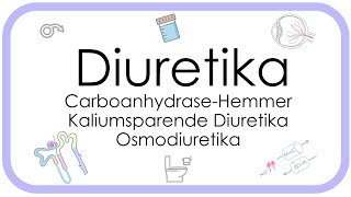 Diuretika  Pharmakologie Carboanhydrase Hemmer Kaliumsparende Diuretika Osmodiuretika [upl. by Eleaffar]