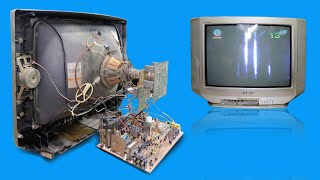 Restoration old TV and Repair old SONY Television Success [upl. by Aley688]