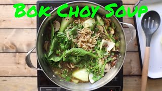 Ginger Garlic Noodle Soup with Bok Choy [upl. by Ocirderf]