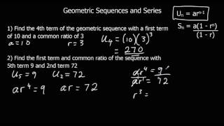 Geometric Sequences [upl. by Htrowslle227]