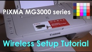 PIXMA MG3050 MG3040 MG3020 E474 series Wifi Setup part3 [upl. by Annairb339]