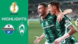 Paderborn vs Werder Bremen  Highlights  DFB Pokal 202425 [upl. by Nairoc]