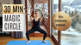 30 MIN MAGIC CIRCLE Exercises Pilates Ring  Powerful Class for Core Back Legs and Arms [upl. by Bedwell]