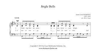 Jingle Bells  Piano Sheet Music [upl. by Wightman974]