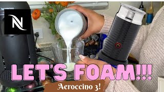 How To Foam Milk With Aeroccino 3 Make Coffee With Foam Tips amp Tricks  Easy Foamed Latte Recipe [upl. by Owain676]