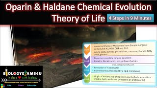 What is OparinHaldane Theory of Chemical Evolution of life Simplified in 4 Steps [upl. by Lippold946]