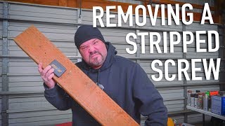 Tutorial How To Remove A Stripped Screw  Dr Decks [upl. by Gibert]