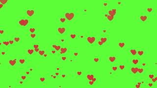 Flying Hearts Green Screen Effects [upl. by Rodrich391]