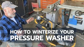 How to Winterize a Pressure Washer FAST [upl. by Avilla]