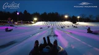 Galactic Snow Tubing at Camelback  Pocono Mountains [upl. by Gardia]