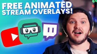 FREE Animated Stream Overlays For SLOBS and OBS  With Download [upl. by Alayne882]