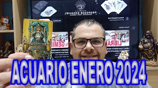 ACUARIO ♒️ HOROSCOPO ENERO 2024 LECTURA DE LA RUEDA ASTROLOGICA [upl. by Enuj51]