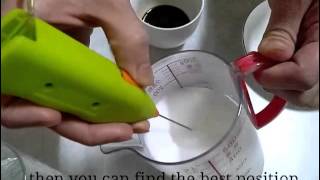 How To Make Latte Art with Mini Milk Frother [upl. by Nedap641]