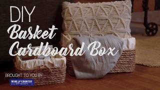 DIY a Basket from a Cardboard Box [upl. by Goines]