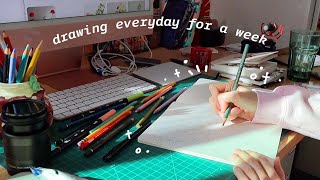 ✸ Drawing Everyday for a Week ✸ [upl. by Enaitsirk]