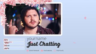 Cherry Blossom Season  FREE Animated Twitch Overlay  Download [upl. by Patsy]