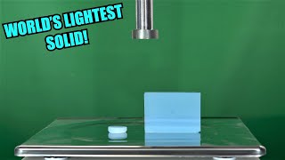 How Strong is Aerogel Hydraulic Press Test [upl. by Terrej]