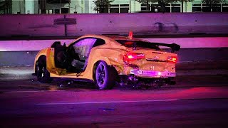 Caught On Camera Awful 140mph Camaro Wreck Kills Three Injures Several  Houston [upl. by Dasha]