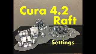 Cura 42 Raft Setting For 3D Printing [upl. by Gelb]