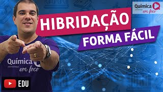 Hibridação dos átomos Forma simples de determinar [upl. by Suirtimid757]