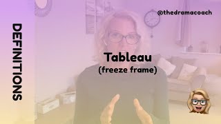 Tableau freeze frame  Drama Definitions [upl. by Gavriella]