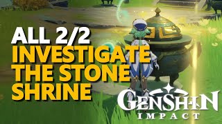 Investigate the stone shrine Genshin Impact [upl. by Assennev]