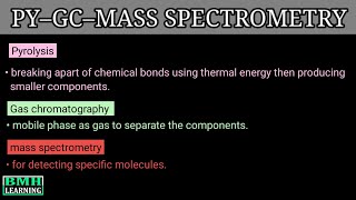 Pyrolysis Gas Chromatography Mass Spectrometry  PYGCMS [upl. by Kathlene949]