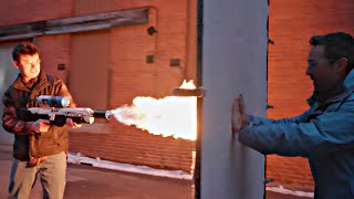 Flamethrower vs Aerogel [upl. by Aileek]