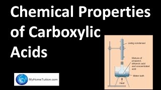 Chemical Properties of Carboxylic Acids  Carbon Compound [upl. by Airuam172]