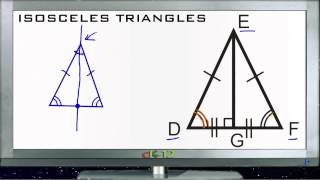 Isosceles Triangles Lesson Basic Geometry Concepts [upl. by Analart]