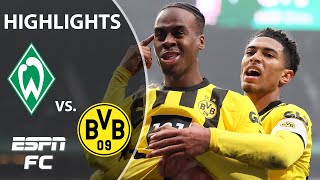 Werder Bremen vs Borussia Dortmund  Bundesliga Highlights  ESPN FC [upl. by Naie]