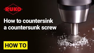 How to countersink a countersunk screw [upl. by Wachtel]