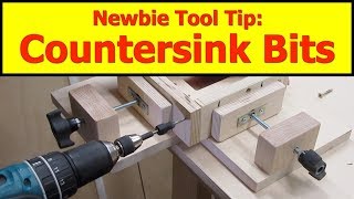 Newbie Tool Tip Countersink Drill Bits [upl. by Nauqet]