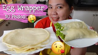 Fresh Lumpia WRAPPER Recipe pang Negosyo  Homemade Lumpiang Sariwa Egg Wrapper with Costing [upl. by Peggy]