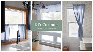 How To Make Curtains  Simple Sewing Tutorial [upl. by Ahsineg]