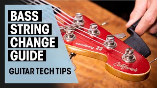 How to Change Strings on Bass  Guitar Tech Tips  Ep 13  Thomann [upl. by Shutz265]