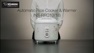 Zojirushi Automatic Rice Cooker amp Warmer NSRPC1018 [upl. by Hertz]